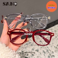 【Replaceable Lenses】COD (San9)Fashion Korean Tortoiseshell Oval Frame Eyeglasses Frame