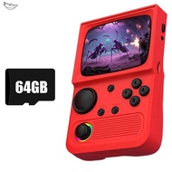 R36T Retro Handheld Game Console 64G 15000 Games 3.5 Inch IPS Screen Portable Pocket Video Game Play