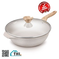 High Quality Non Stick Deep Wok Wok-Coating Cooker Gas Stove pot Healthy Frying Wok