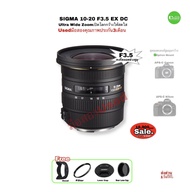 Sigma 10-20mm F3.5 EX HSM Lens Ultra Wide Zoom For Canon Nikon สุดยอพเลนส์มุมกว้างพิเศษ APS-C DSLR มือสองคุณภาพประกันสูง3เดือน
