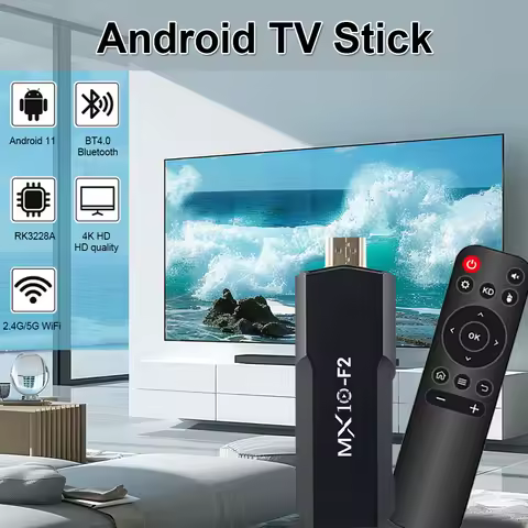 TV Stick MX10 F2 Allwinner RK3228A Quad-Core ARM Mali-400 MP2 TV Box Android Infra Remote control