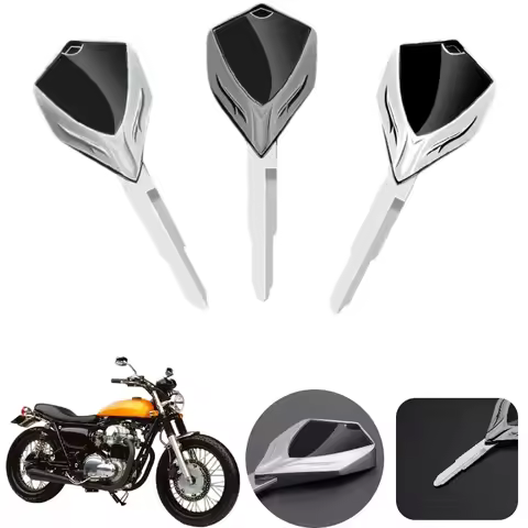 Uncut Blank Motorcycle Key Accessories For Kawasaki KLR650 ZRX1100 ZRX1200 W400 W650 W750 W800 KLE40