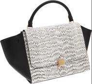 Celine Trapeze Bag Snakeskin Leather Large 蛇皮手挽袋  HK$11,000