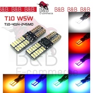 LED T10 W5W Car Marker Light Canbus 4014 24SMD Decoding LED License Plate Light Bulb Door Side Lamp 
