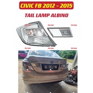 DEPO HONDA CIVIC FB Tail Lamp Albino Clear Set // Fit 2012-2015 12-15 Lampu Belakang Balakang Rear Light