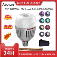 Aputure B7C 7W RGBWW LED Smart Bulb CRI 2000K-10000K Adjustable 0-100% Stepless Dimming App Control 