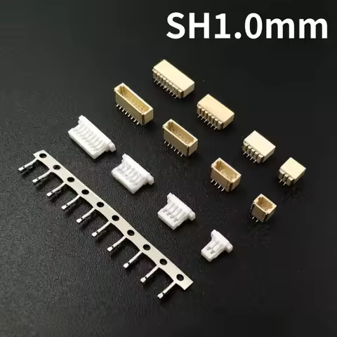10set JST SH1.0 1.0mm Pitch Connector SMT Vertical Type /SMD Horizontal Type Socket+Housing+Terminal