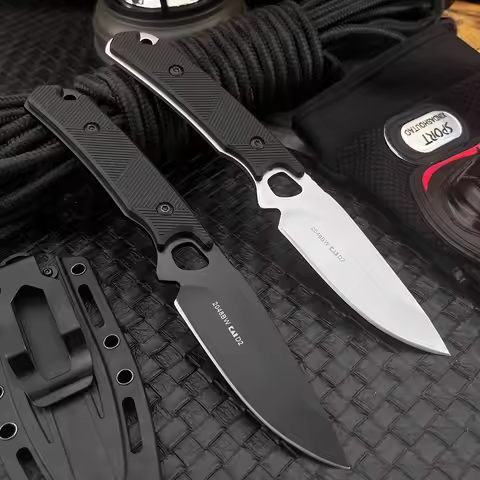 Outdoor Camping Hiking Fishing Knives Durable 8Cr13Mov 3.54" Outdoor Straight Knife EDC Jungle Adven