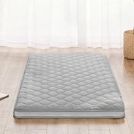 PPOLCA Twin Size Futon Mattress, Japanese Floor Mattress, Memory Foam Foldable Mattress Guest Mattress, Grey