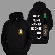 Sweater Hoodie Distro Pria Arak Bali Orang Tua Orep Mung Mampir Ngombe Premium Terbaru