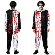 Halloween COS Horror clown costume black and white clown costume horror clown party outfit