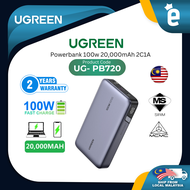UGREEN USB C POWERBANK UG-PB720-25188 100W 20000MAH 2C1A 3 PORT POWERBANK FAST CHARGING PORTABLE POW