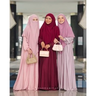 Hadramiyah Set Jubah Maryam Termasuk Jubah Dan Khimar Set Clothing Wanita Dewasa Muslimah Umrah by B