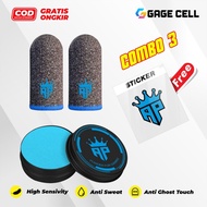 Combo 3 Jempo AP King Andra Anti-Sweat Responsive Finger Touch Gaming Premium Case Sarung Jempol AP 