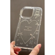 Atmosphere Laser Glitter Bow Phone Case