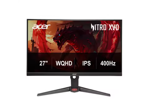 Acer Nitro 27" WQHD 2K 1440P 400Hz IPS AMD FreeSync Premium 0.5ms Built-in Speakers Gaming Computer 