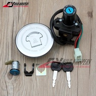 4 Cables Ignition Switch Fuel Gas Cap Seat Lock Key Kit For Honda CBR250R CBR250 2011-2013 CBR500 C