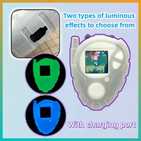 New Digimon 25th Anniversary Color Screen D3 Digivice Silicone Case Shockproof Anti-Scratch Toys Gif