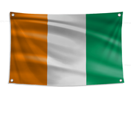 1pc Ivory Coast Flag Banners Four Hole Flag Polyester Outdoor Decor Room Aesthetic