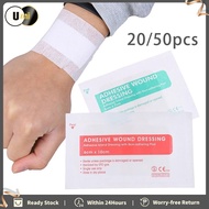 50pcs Large Adhesive Bandage Non-woven Medical Adhesive Wound Dressing Band Bandage Wound First Aid