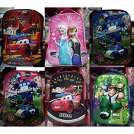 JC#PRIMARY SCHOOL BAG ( POLI / MCQUEEN / FROZEN / BEN 10 )