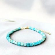天然綠松石小方塊手鏈小方糖天然石手串