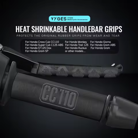 Handlebar Grips Heat Shrinkable Clutch Brake Lever For Honda Cross Cub CC110 Trail125 ST125 Monkey S