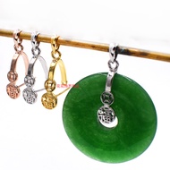 S925 Silver Buckle Safe Buckle Clip Buckle Pendant Clip Buckle Pendant Buckle Jade Jade Crystal Larg