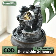 Indoor Waterfall with Scene Light Desktop Office Bedroom Tabletop Fountain