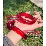 Du Long Red Blood Quartz Ring size 52-56mm