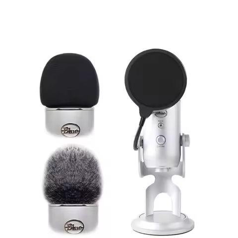For Logitech Blue Yeti Pro USB Condenser Microphone Replacement Accessories Windshield FurOuter Cove