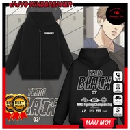 Áo Khoác Hoodie Wooin Sabbath Crew TEAM BLACK Manhwa Jinx Outfit mẫu mới cực chất | JAYJO STORE