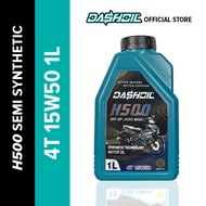 DashOil High Performance H500 4T 15w50 1L Semi Synthetic SP Motorcycle Engine Oil Minyak Hitam