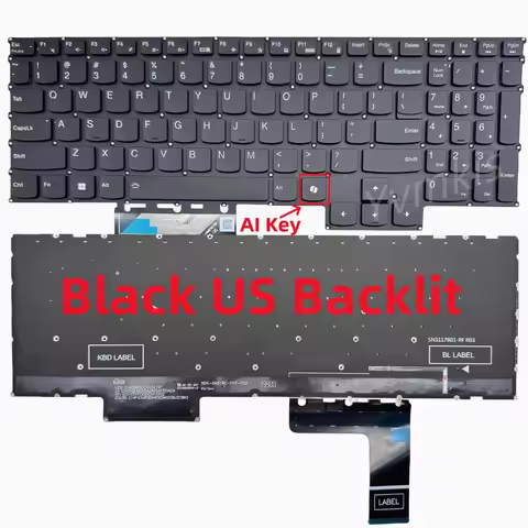 US/Russian Backlit Keyboard for Lenovo Legion LOQ 15ARP9 15AHP9 15IAX9 15IRX9 15IAX9I NSK-6AB4BC PH5