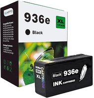 936XL Black Replacement for HP 936 Black Ink Cartridge for HP Printers 9125e 9120e Series, for 936 S