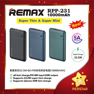 [ NEW + ORIGINAL ] REMAX RPP-231 10000mAh SUPER MINI + SUPER THIN QC 22.5W+iPhX PD20W Super Fast Charge Power Bank