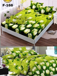 SPREI BUNGA TULIP HIJAU MOTIF BUNGA UKURAN 180X200 MOTIF BUNGA TERLARIS TERMURAH
