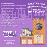 Paket Usaha Minuman Kekinian Es Kepal Taro