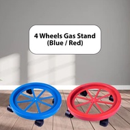 Gas Stand with 4 Wheels Rollers