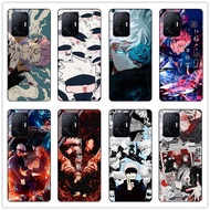 For Xiaomi 11t/ 11t pro/ Xiaomi 11 lite 4g Anime Jujutsu Kaisen Yuji Itadori Gojo Satoru Tempered Glass Shockproof Hard Phone Case Casing