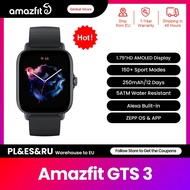New Amazfit GTS 3 GTS3 GTS-3 Smartwatch 5 ATM Waterproof Alexa Built-In GPS Female Cycle Monito Smart Watch For IOS