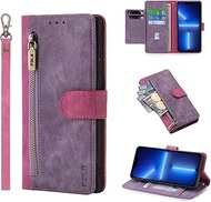 Wallet Case for OnePlus Nord N30 5G,Zipper PU Leather Flip Folio Magnetic Shockproof Phone Cover wit