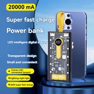 Power Bank Super Fast Charging Power Bank 20000 mAh With Built in Cables Portable External Battery with LED Light充电宝