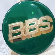 Dop Roda Tengah Velg Logo BBS Wheel Center 70mm - Hijau Gold