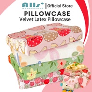 Alls' Wonderland Latex Pillowcase Flannel Floral Velvet Pillow Cover Soft 30x50 40x60cm 枕套