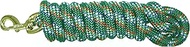 Hamilton Poly Lead with Bolt Snap, Green Confetti Pattern, 5/8" Thick x 10' Long