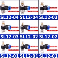 SL 12-02 Pneumatic Fitting Speed Control 12mm To External Thread 1/ 4" inch