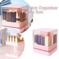 Press Lift Lipstick Storage Box Transparent Plastic Lipstick Upper And Lower Desktop C8g1