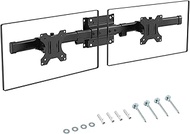 Dual Monitor Wall Mount, Horizontal Assembly Mount for 2 Monitor Screens up to 35 inches, Max. 10kg 