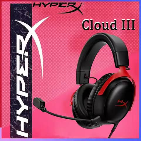 HyperX Cloud 3 III Wired Gaming Headset With DTS Sound Mic/Support HyperX Software USB Gaming Headph